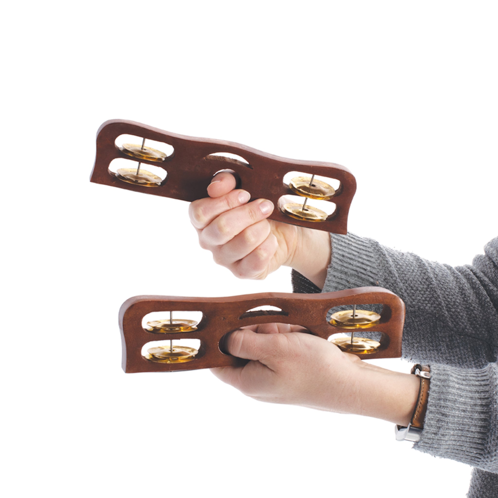 Percussion Plus Honestly Made Hardwood khartals â€“ pair