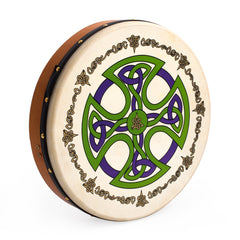 Percussion Plus bodhran 18\" Brosna Cross with bag, tipper and DVD