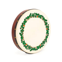 Percussion Plus bodhran 18\" Shamrock design with bag, tipper and DVD
