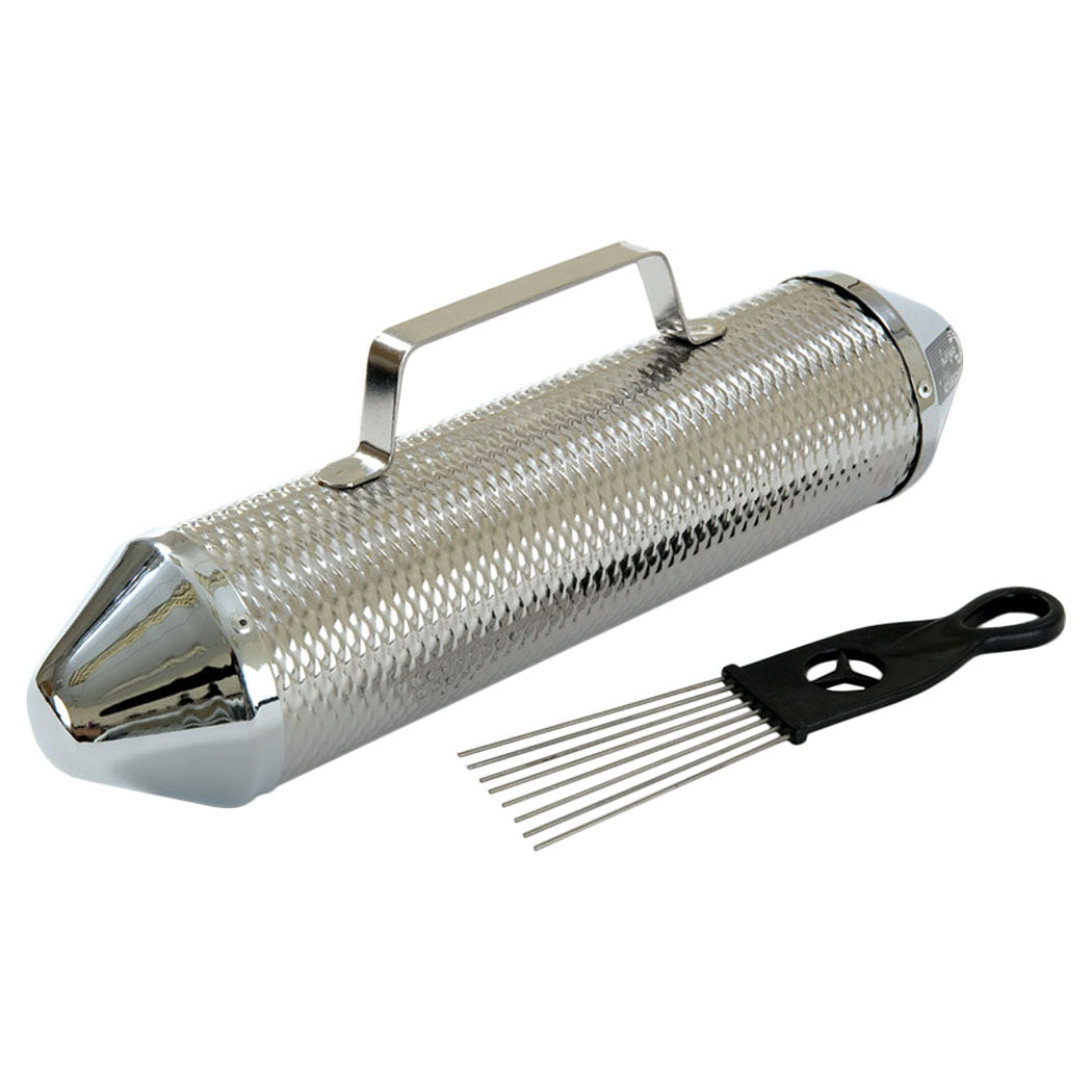 Percussion Plus metal guiro with scraper