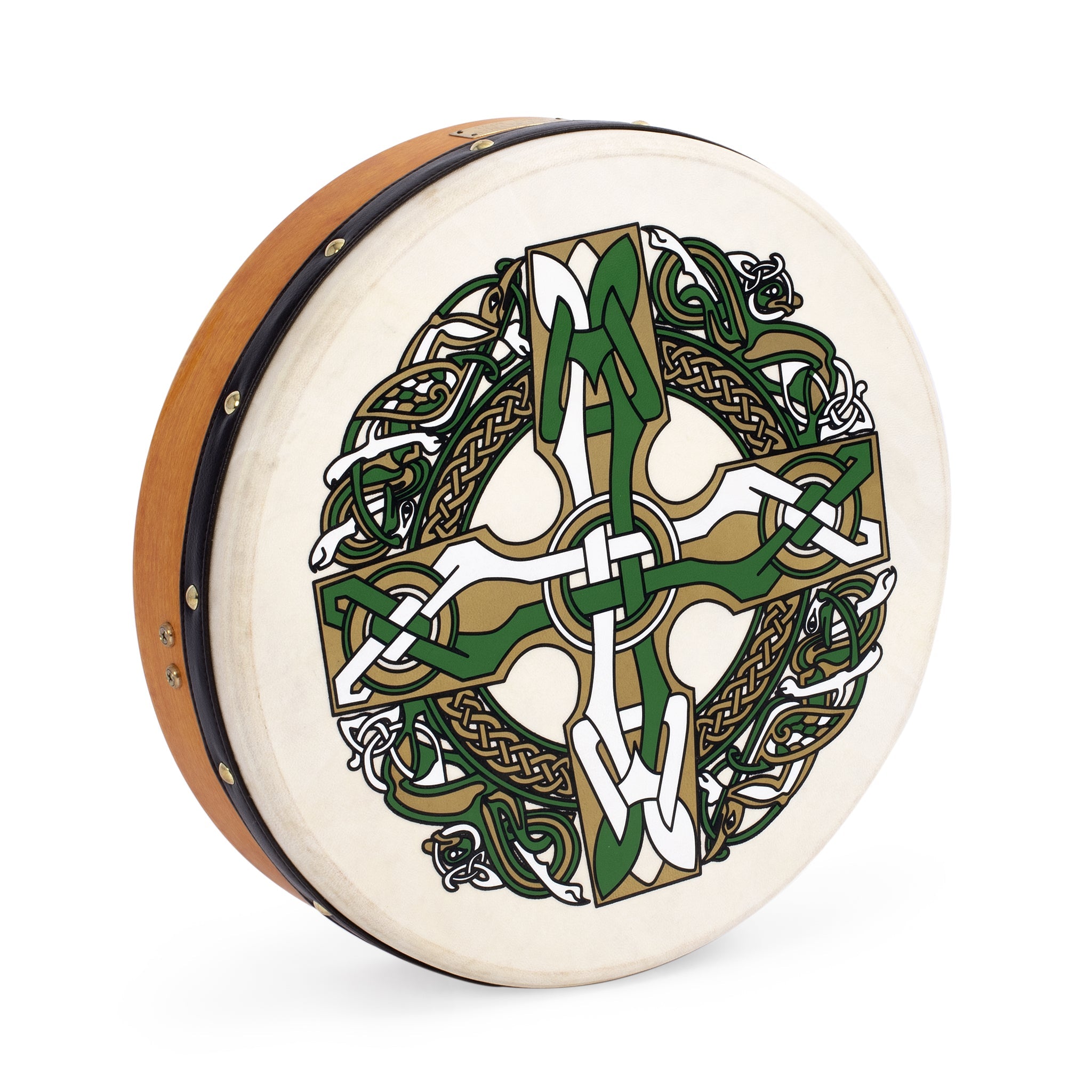 Percussion Plus bodhran 15\" Gaelic Cross with bag, tipper and DVD