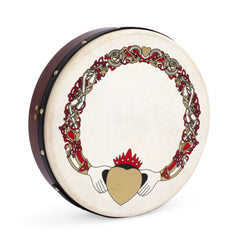 Percussion Plus bodhran 15\" Claddagh with bag, tipper and DVD