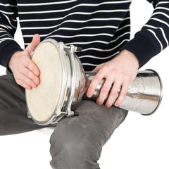 Percussion Plus embossed nickel doumbek – 8 inch