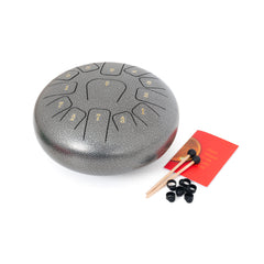 Percussion Plus 12" silver steel tongue drum