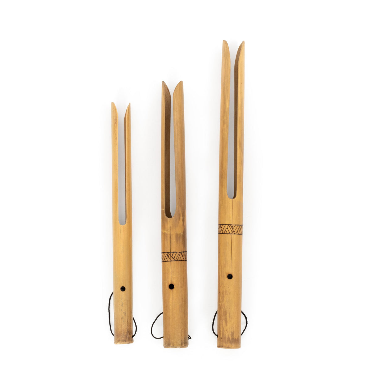 Percussion Plus Honestly Made set of three bamboo buzzers