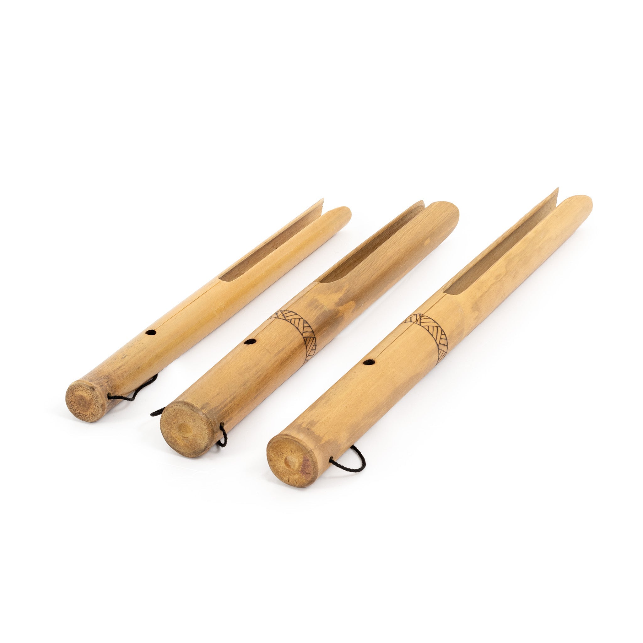 Percussion Plus Honestly Made set of three bamboo buzzers