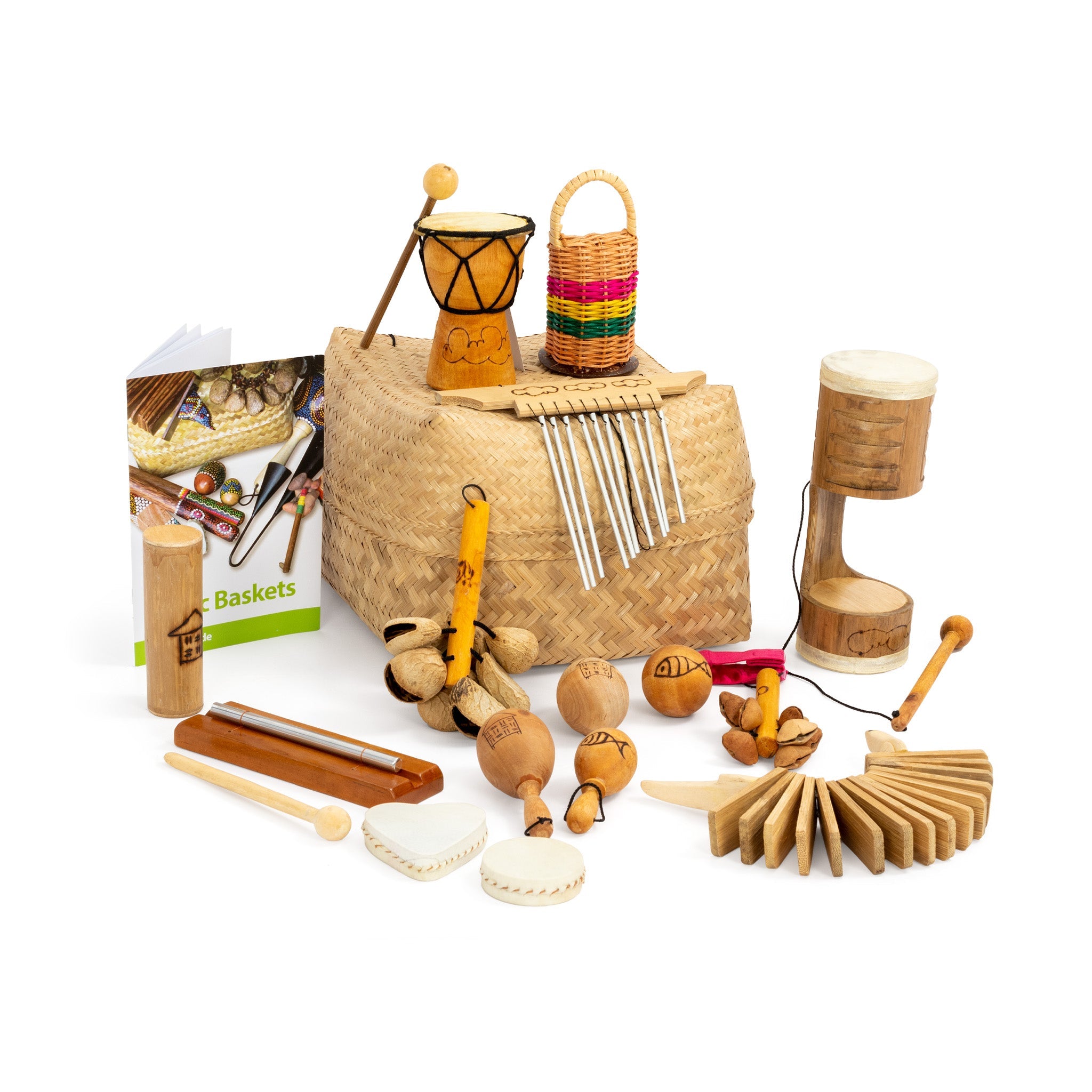 Percussion Plus Honestly Made little hands basket - 15 instruments