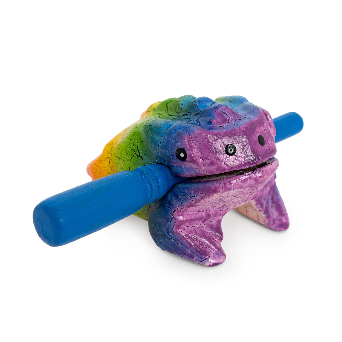 Percussion Plus Honestly Made mini rainbow frog guiro and scraper