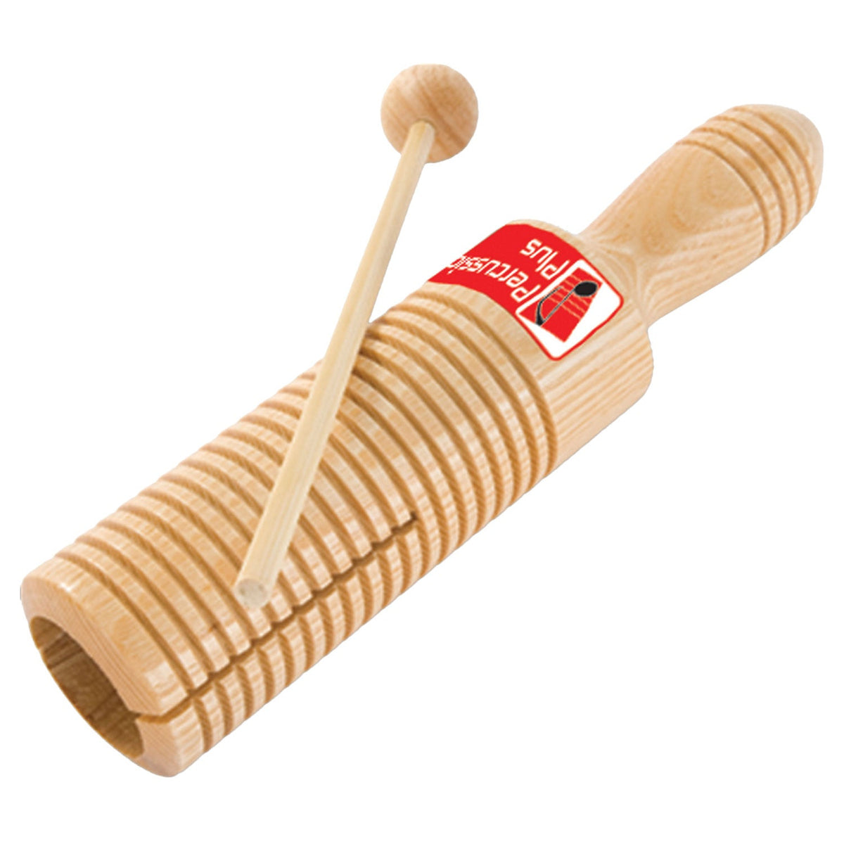 Percussion Plus wooden guiro tone block