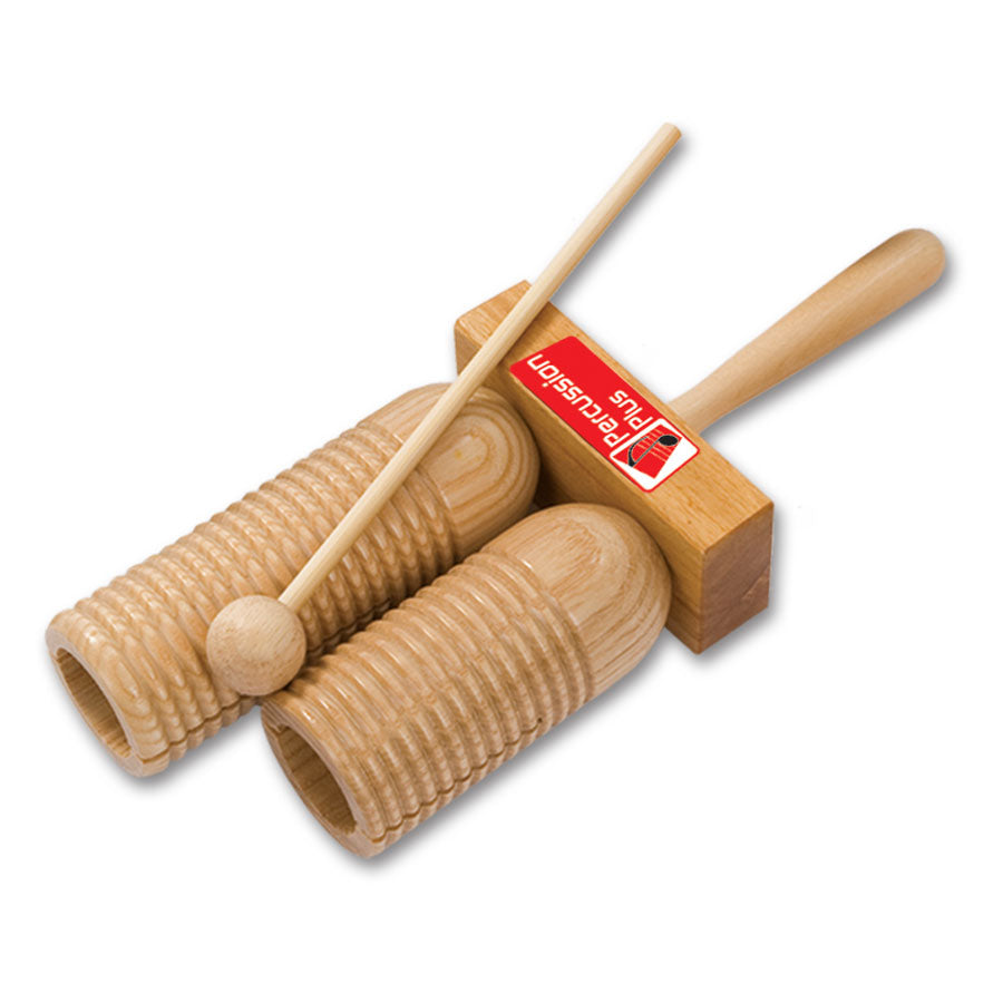 Percussion Plus double wooden agogo