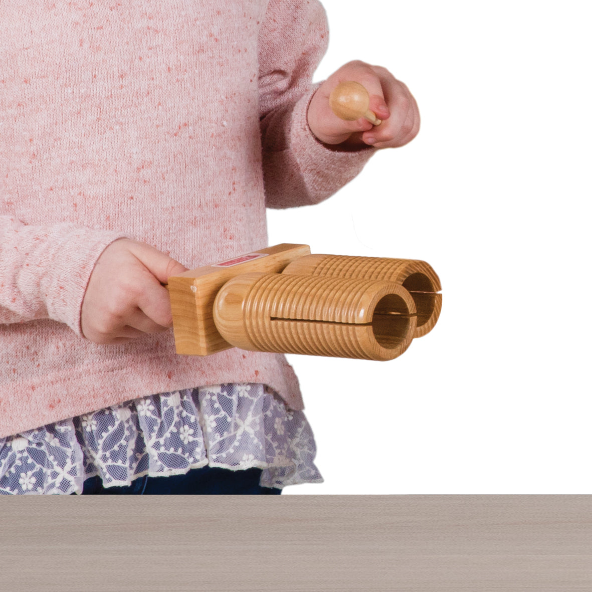 Percussion Plus double wooden agogo