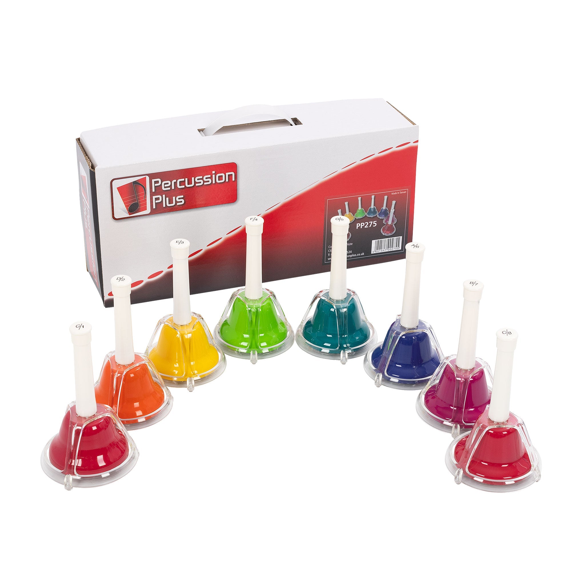 Percussion Plus PP275 combi hand bells - set of 8