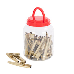 Percussion Plus tub of 30 metal kazoos