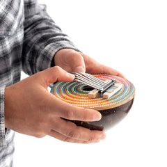 Percussion Plus Honestly Made Coconut painted thumb piano