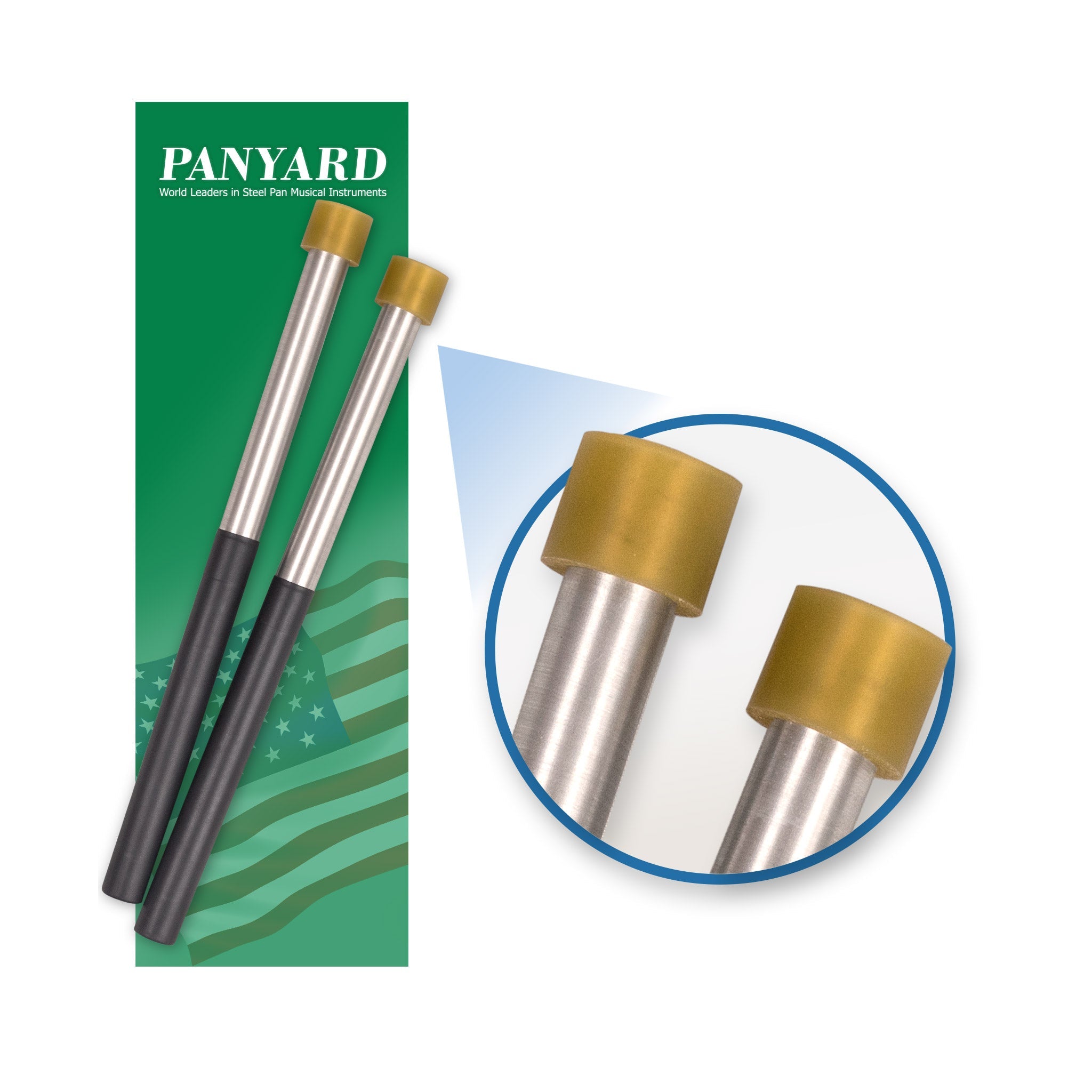 Panyard classic aluminium double tenor steel pan mallets
