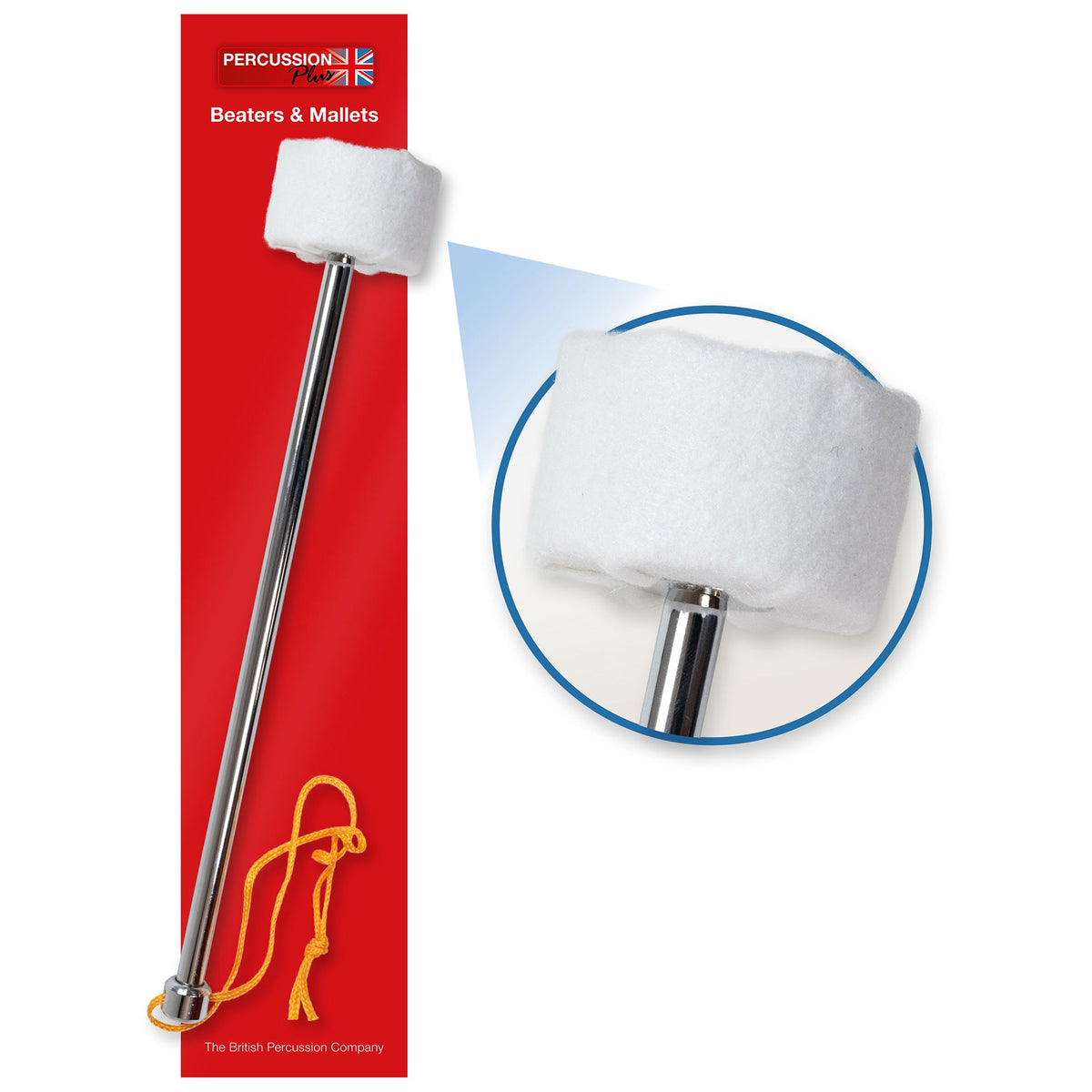 Percussion Plus PP432 surdo beater with medium felt head