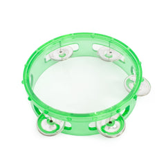 Percussion Plus 6\" transparent tambourine - Green