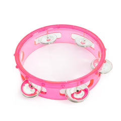 Percussion Plus 6\" transparent tambourine - Pink