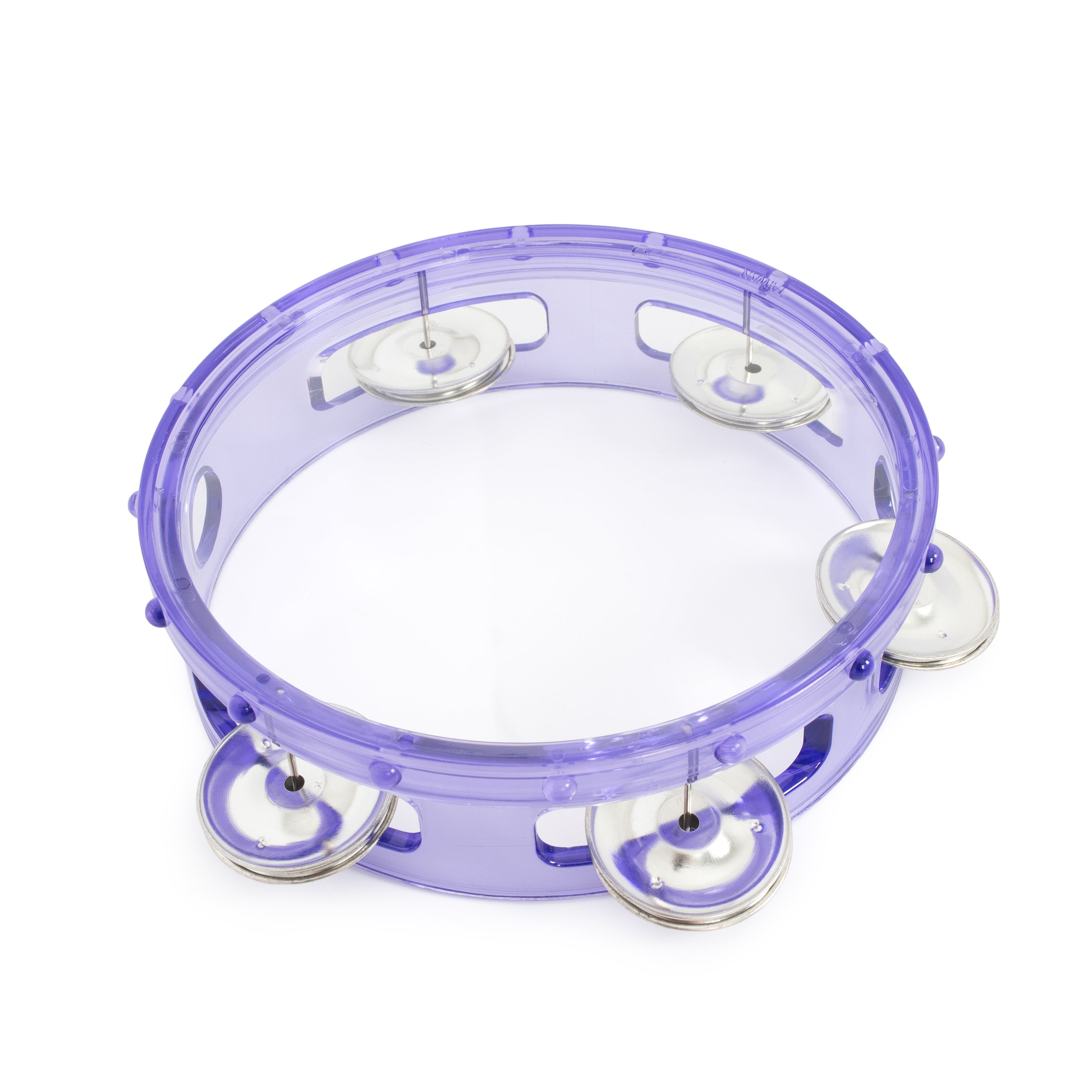 Percussion Plus 6\" transparent tambourine - Purple