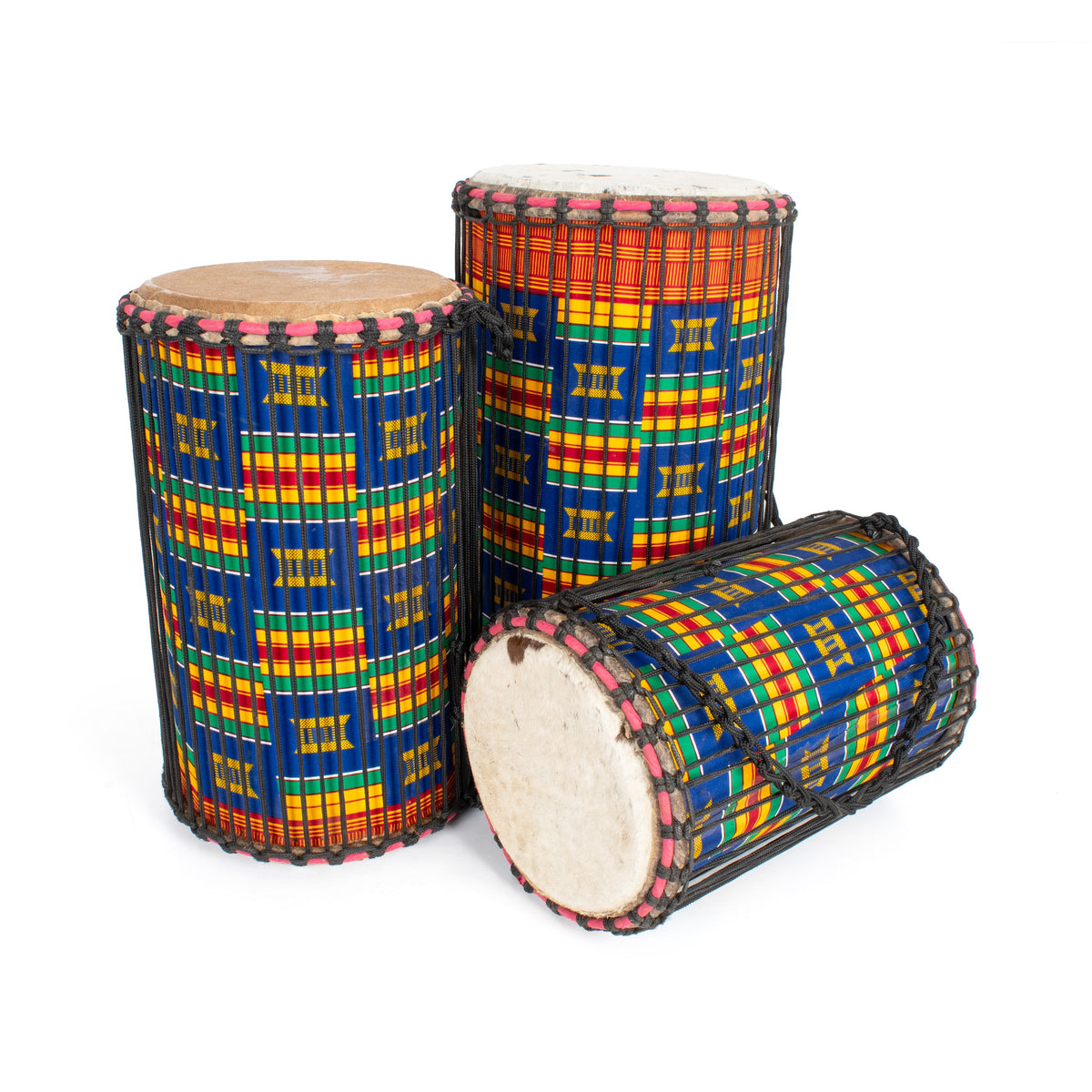 Percussion Plus Honestly Made Ghanaian dundun set of 3 - medium