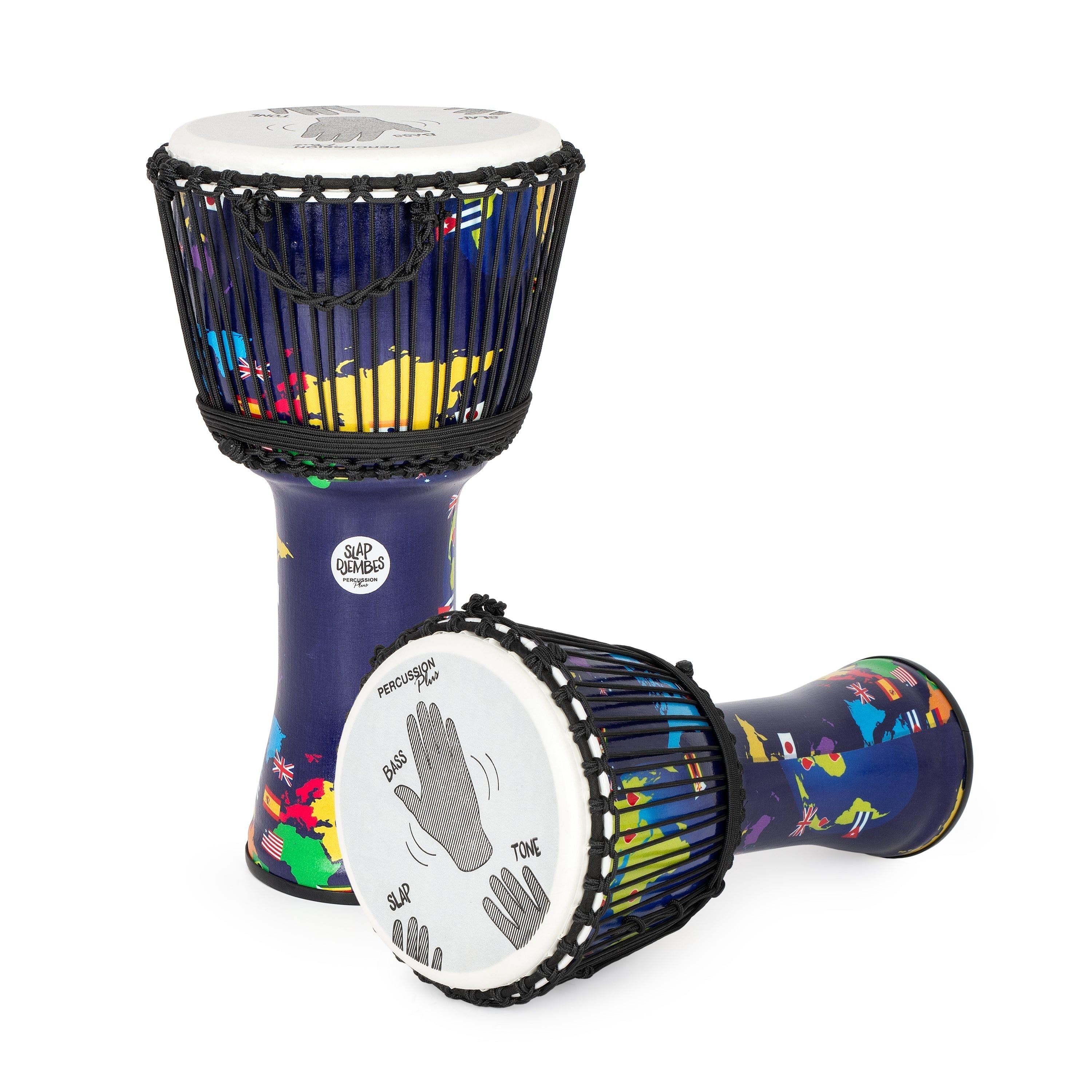 Percussion Plus World Slap Djembe secondary 16 pack - rope tuned