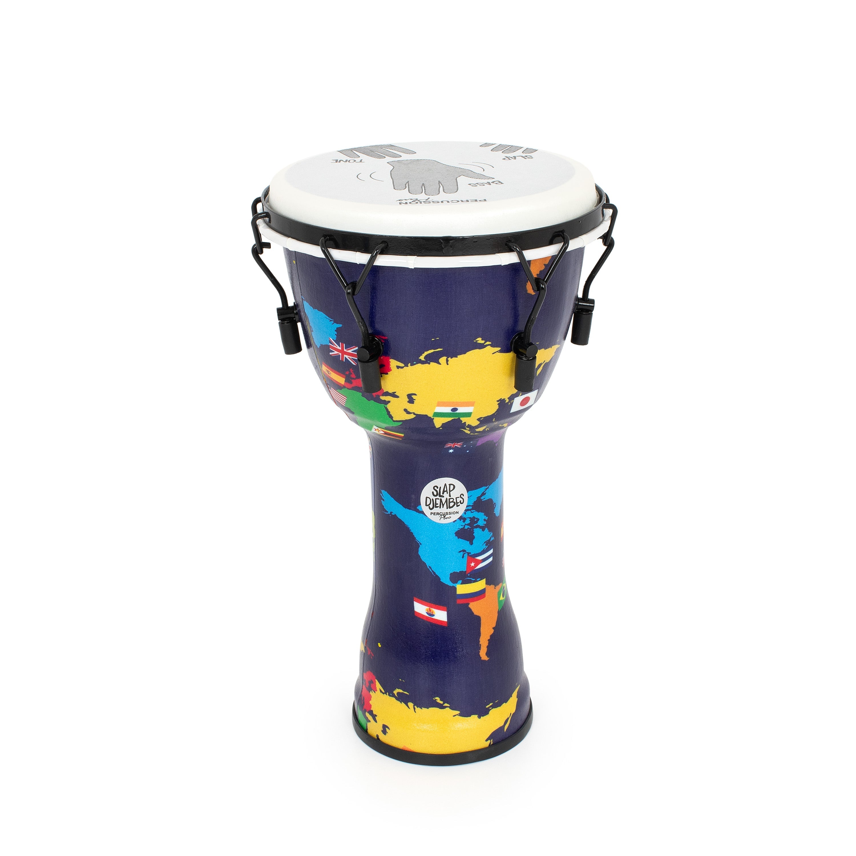 Percussion Plus World Slap Djembe mechanically tuned – 10 inch