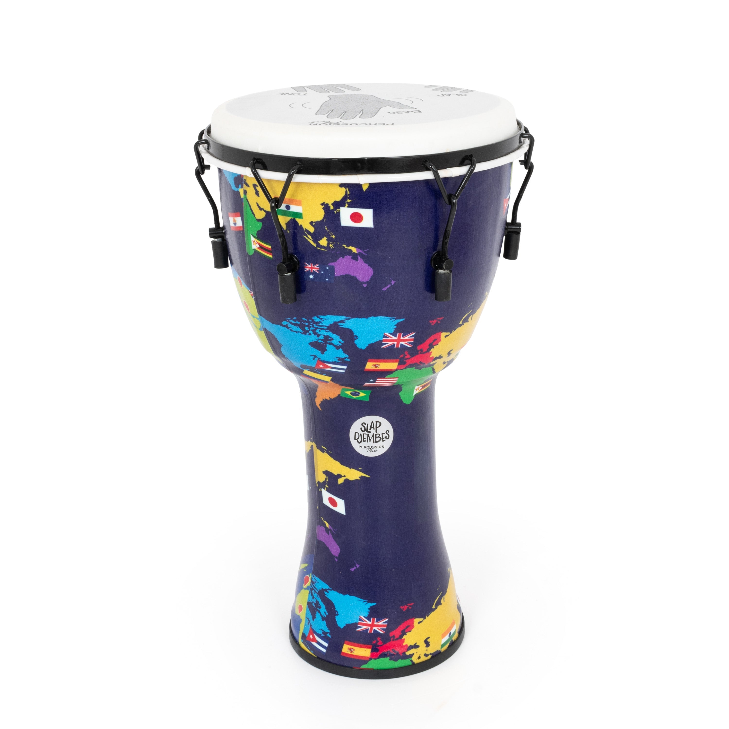Percussion Plus World Slap Djembe mechanically tuned – 12 inch