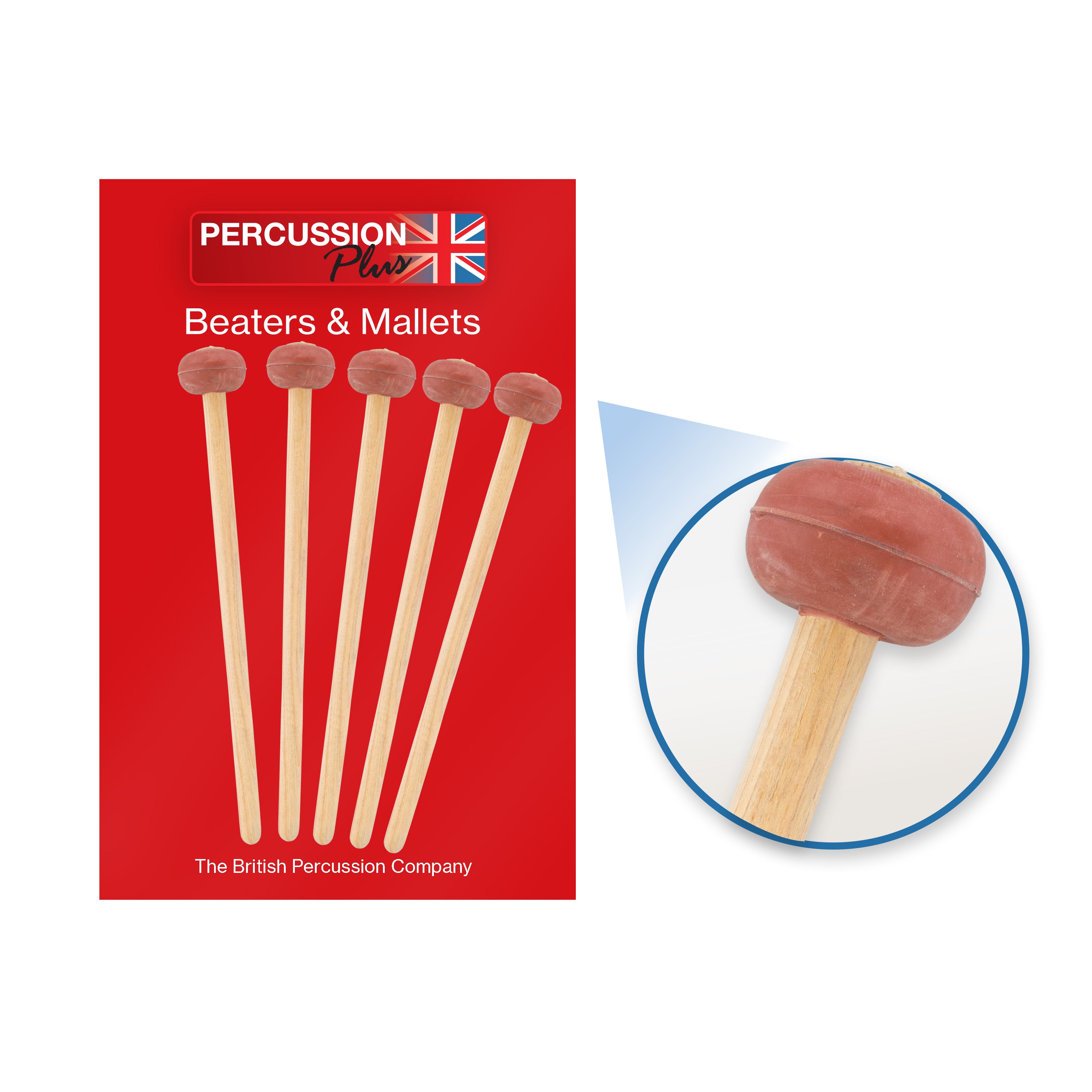 Percussion Plus PP722 gong/cowbell beater - pack of 5