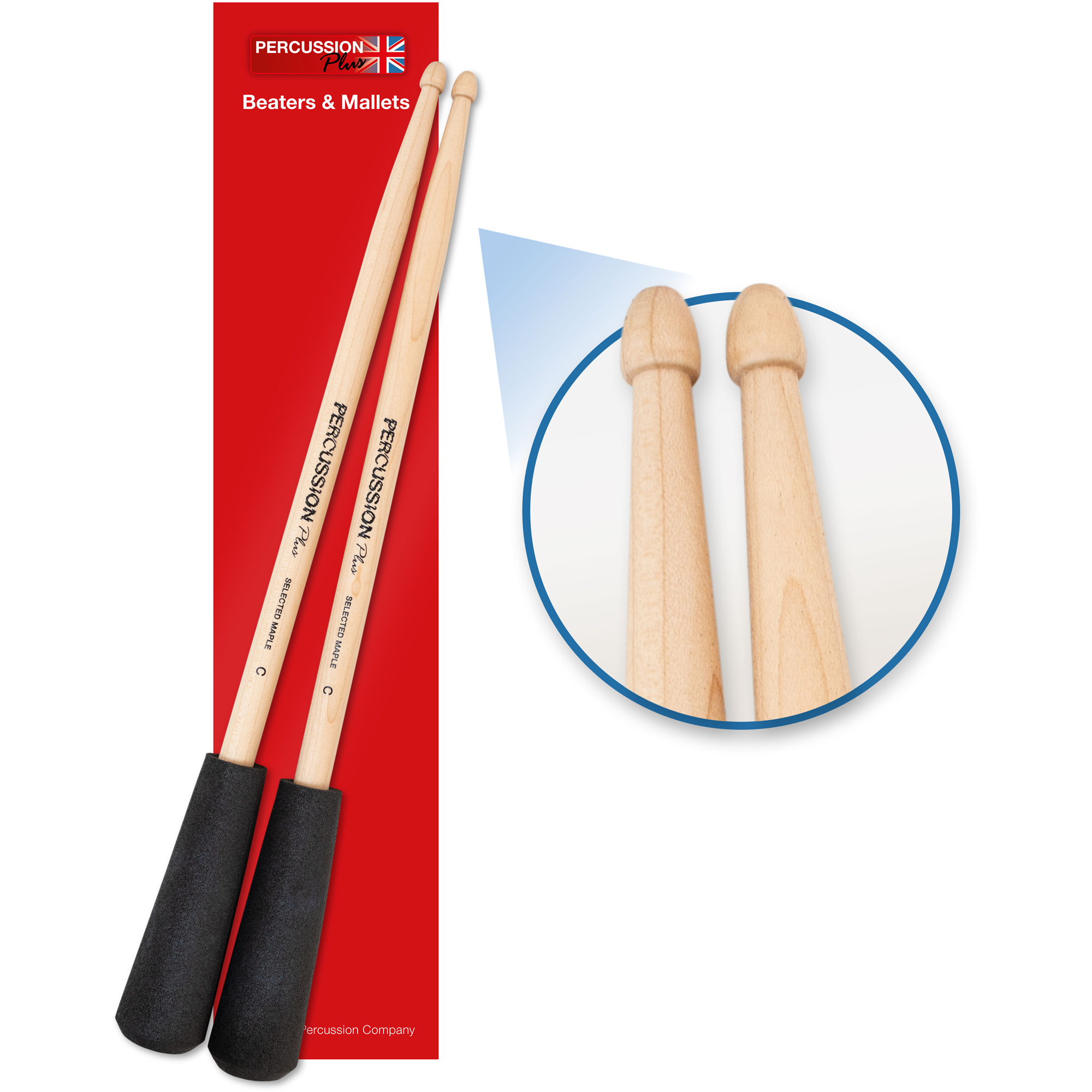 Percussion Plus PP757 Easy Grip drum sticks - size 5B