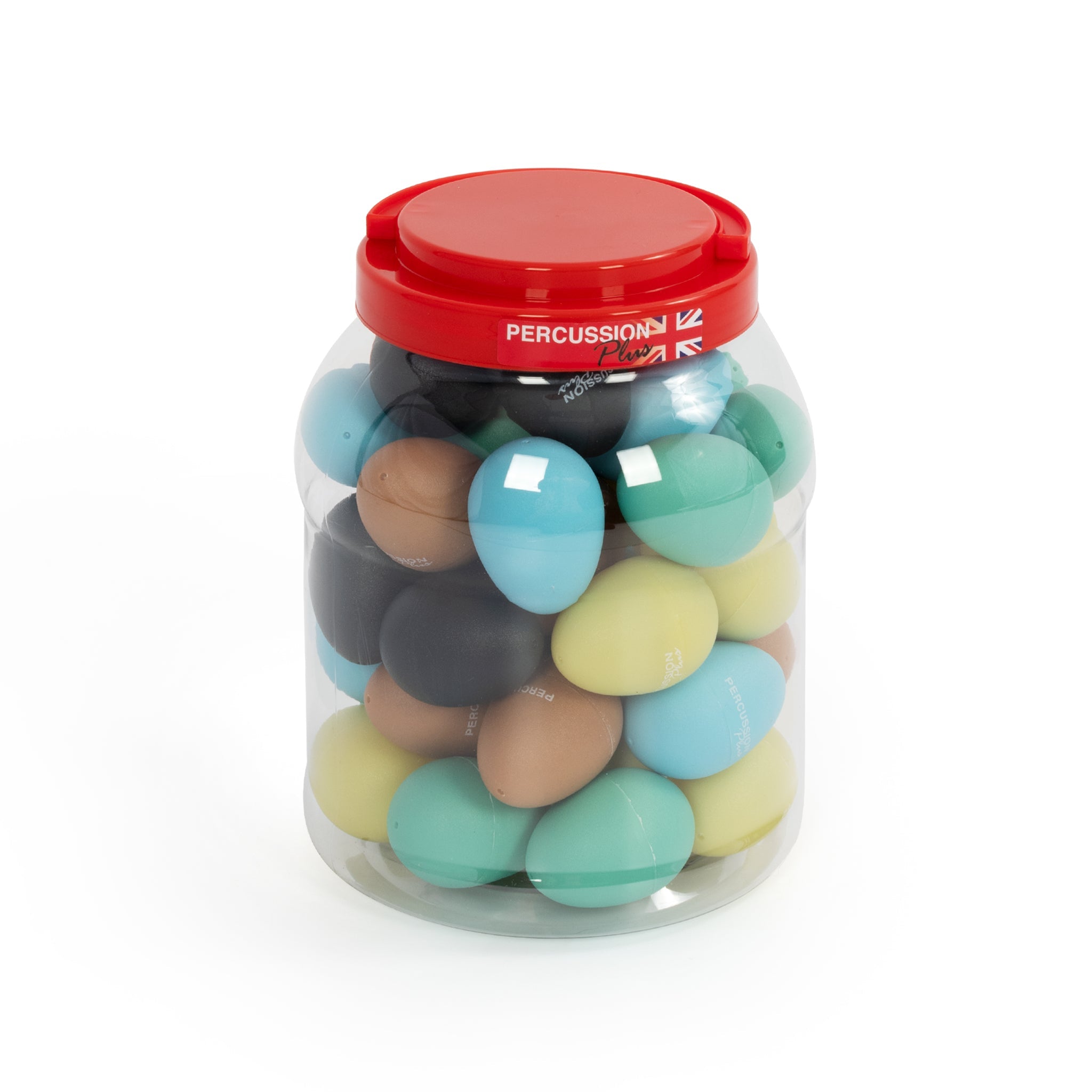 Percussion Plus egg shakers â€“ tub of 40