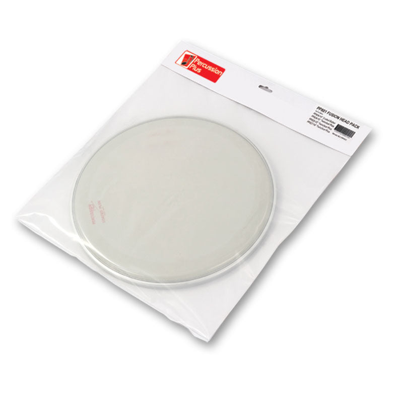 Percussion Plus clear twin ply drum skins - fusion pack