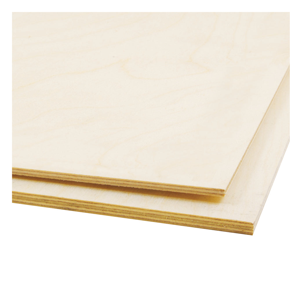 Poplar Plywood 600 x 300mm, 3 & 6mm - Assorted Pack of 24