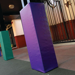 PILLAR SAFETY PAD 1.8M X 100 X 100MM, PURPLE