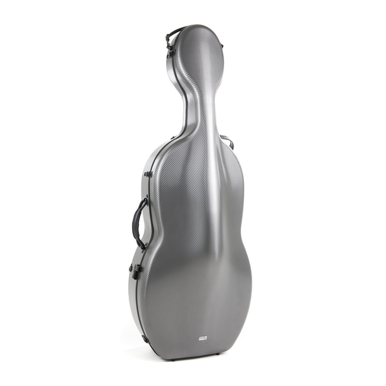 Gewa Pure Rolly polycarbonate cello case with wheels - Grey