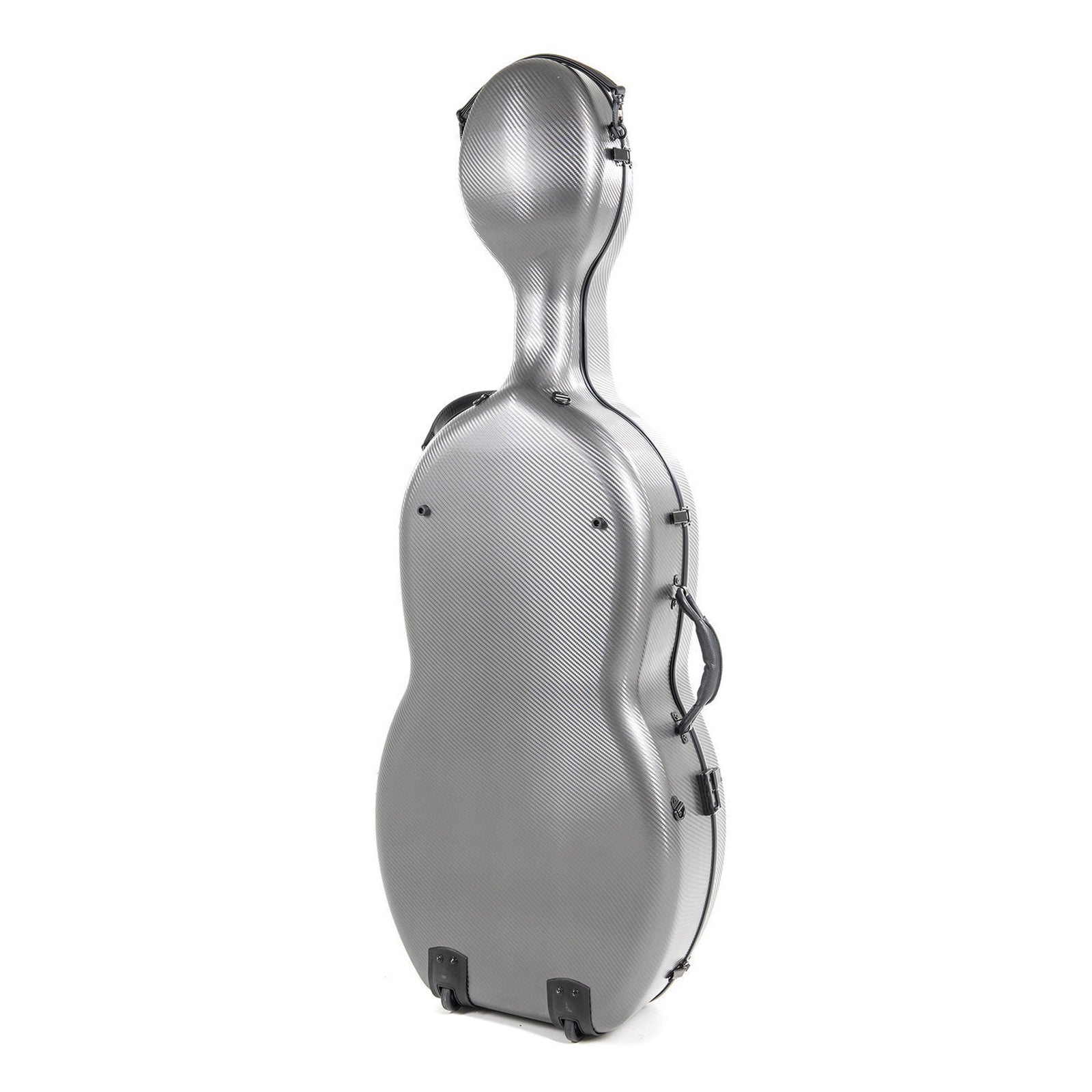Gewa Pure Rolly polycarbonate cello case with wheels - Grey