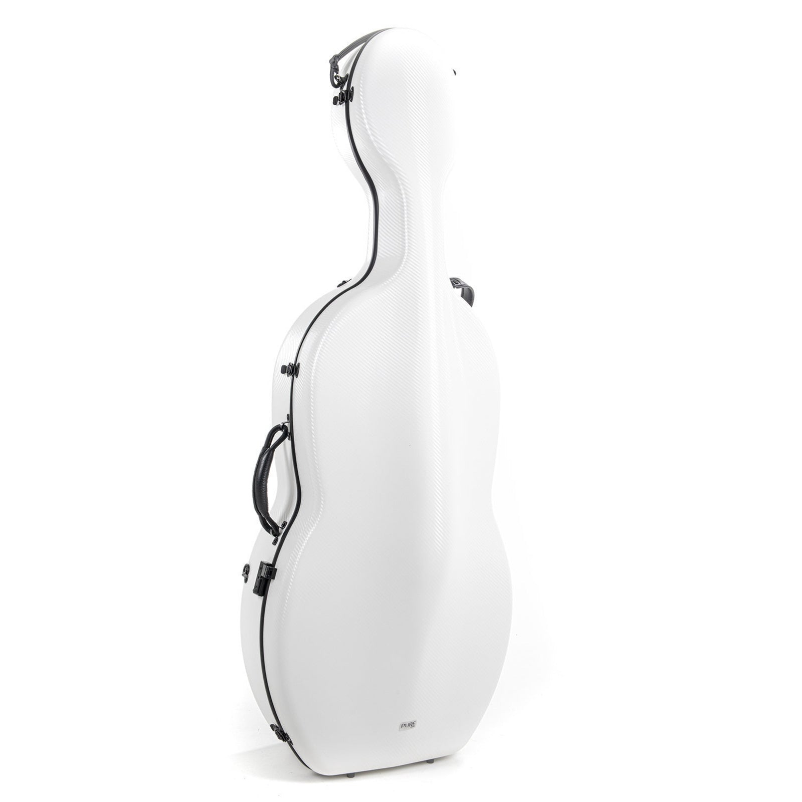Gewa Pure Rolly polycarbonate cello case with wheels - White