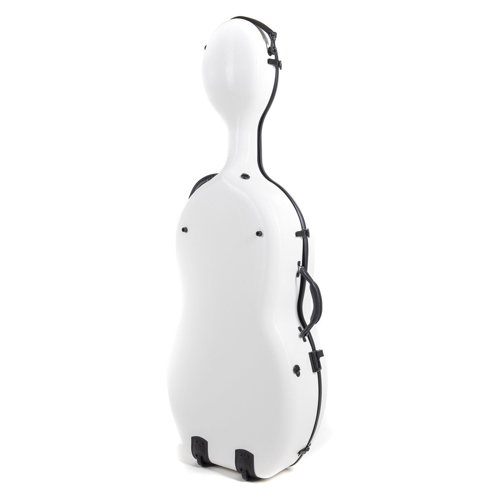 Gewa Pure Rolly polycarbonate cello case with wheels - White