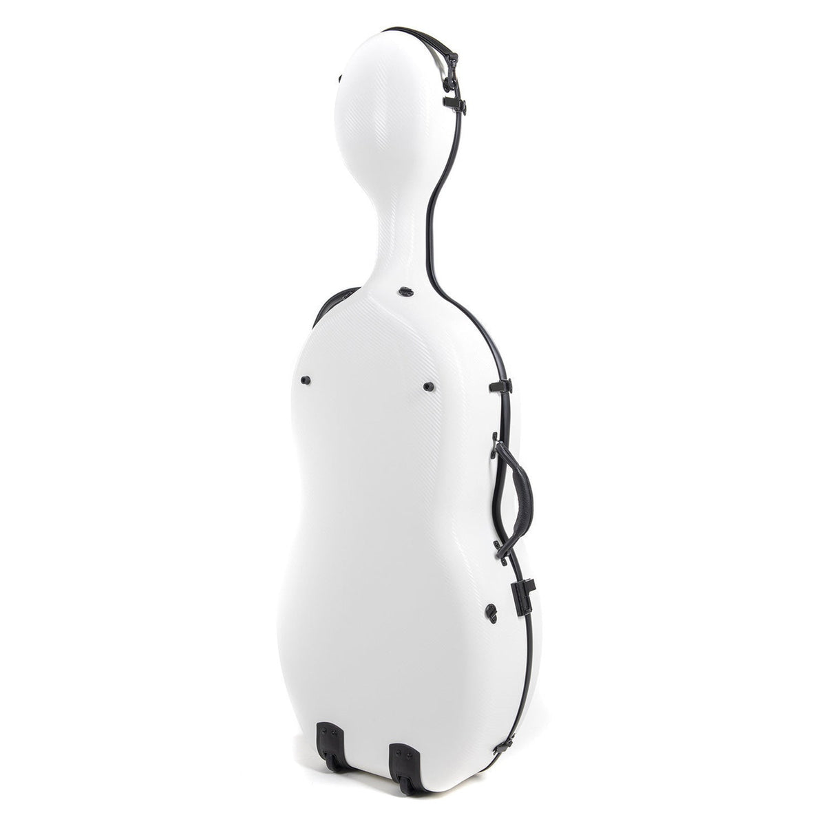Gewa Pure Rolly polycarbonate cello case with wheels - White