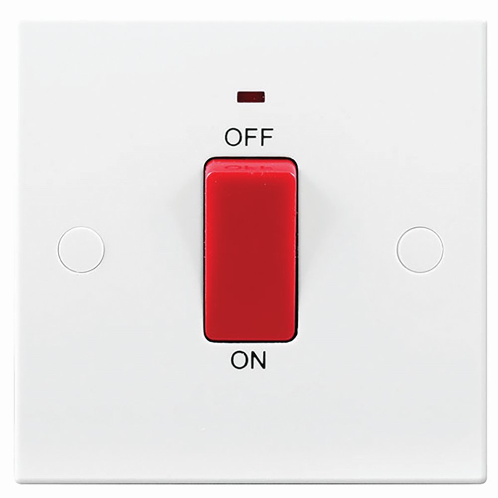 Single Plate Switched Double Pole with Indicator