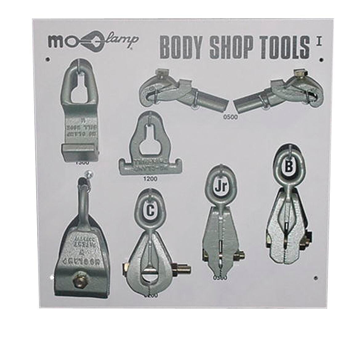 BODY SHIOP TOOLS 8PC W/BOARD