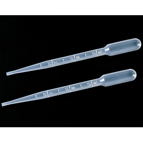 Pipettes, Pasteur, PE, 3ml, Sterile, Inner Pack 20, Length 150mm (Pack of 500)\n200062