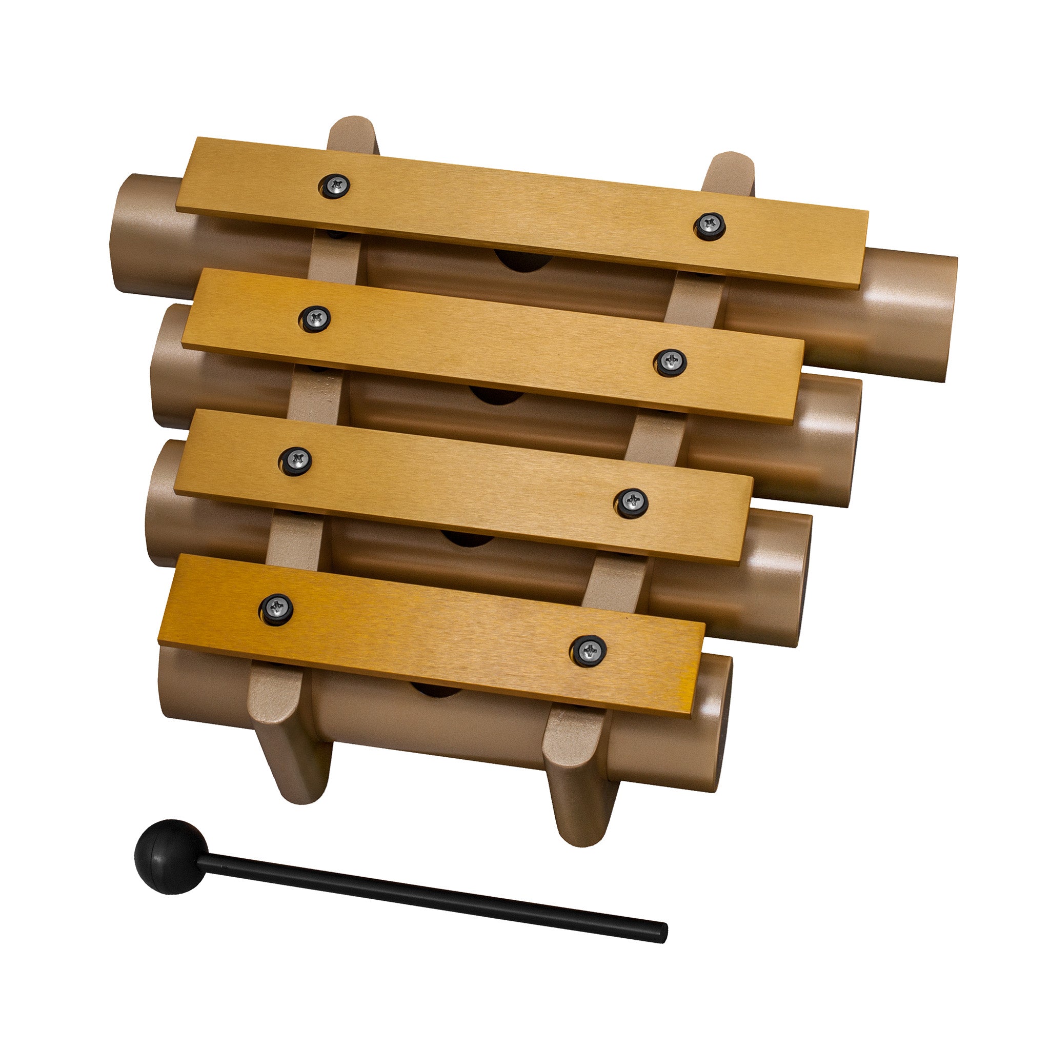 Majestic dinner chimes, aluminium with gold finish - Gold resonators