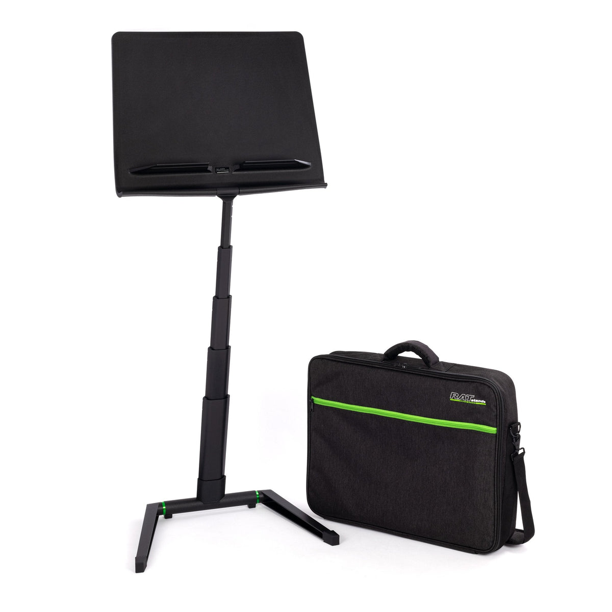 RAT Jazz stand in black with zip-up gig bag set