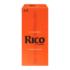 Rico box of 25 x Bb clarinet reeds - 2.0