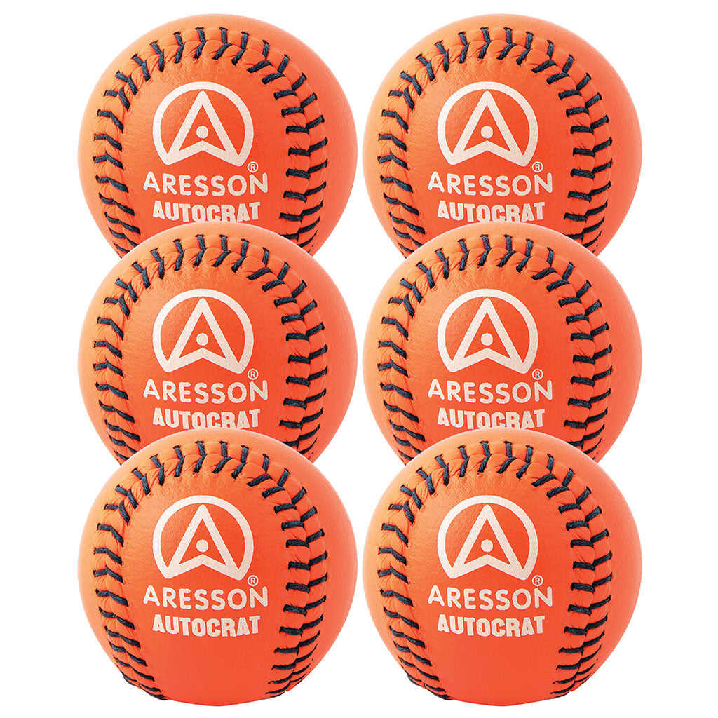 ARESSON AUTOCRAT ROUNDERS BALL ORANGE, SET OF 6