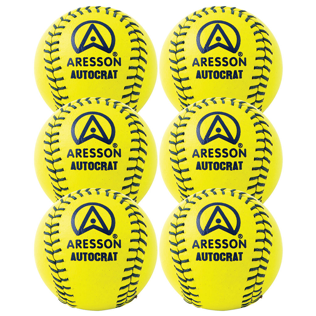ARESSON AUTOCRAT ROUNDERS BALL YELLOW, SET OF 6