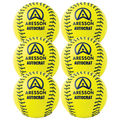 ARESSON AUTOCRAT ROUNDERS BALL YELLOW, SET OF 6