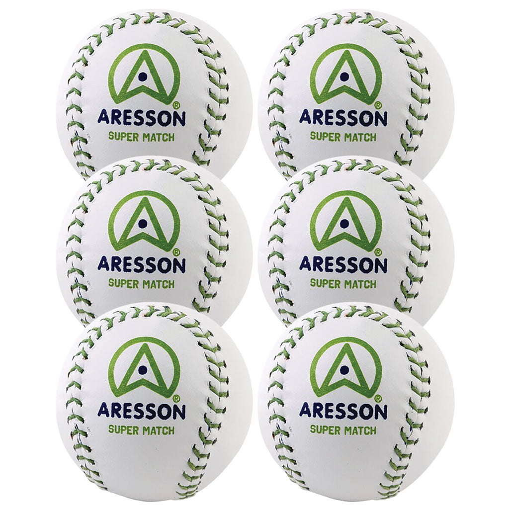 ARESSON SUPER MATCH ROUNDERS BALL WHITE, SET OF 6