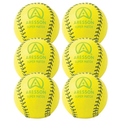 ARESSON SUPER MATCH ROUNDERS BALL YELLOW, SET OF 6