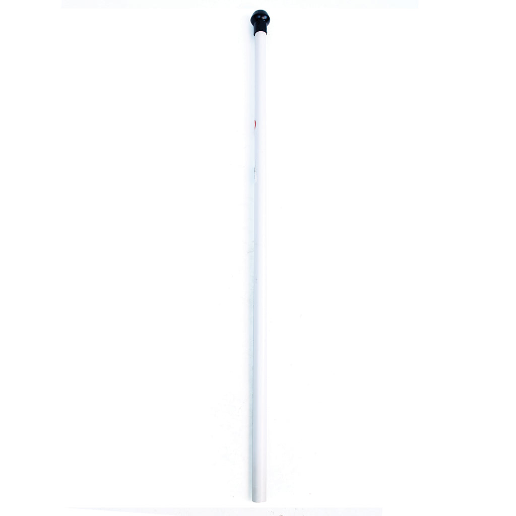 ARESSON PLASTIC ROUNDERS POST WITH SAFETY POMMEL  0.9M, WHITE